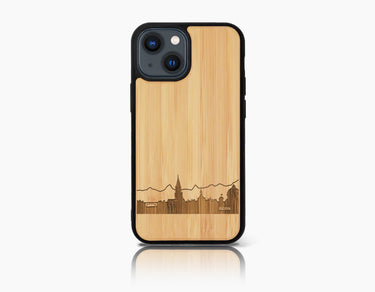 BERN iPhone 13 Holz-Kunststoff Hülle